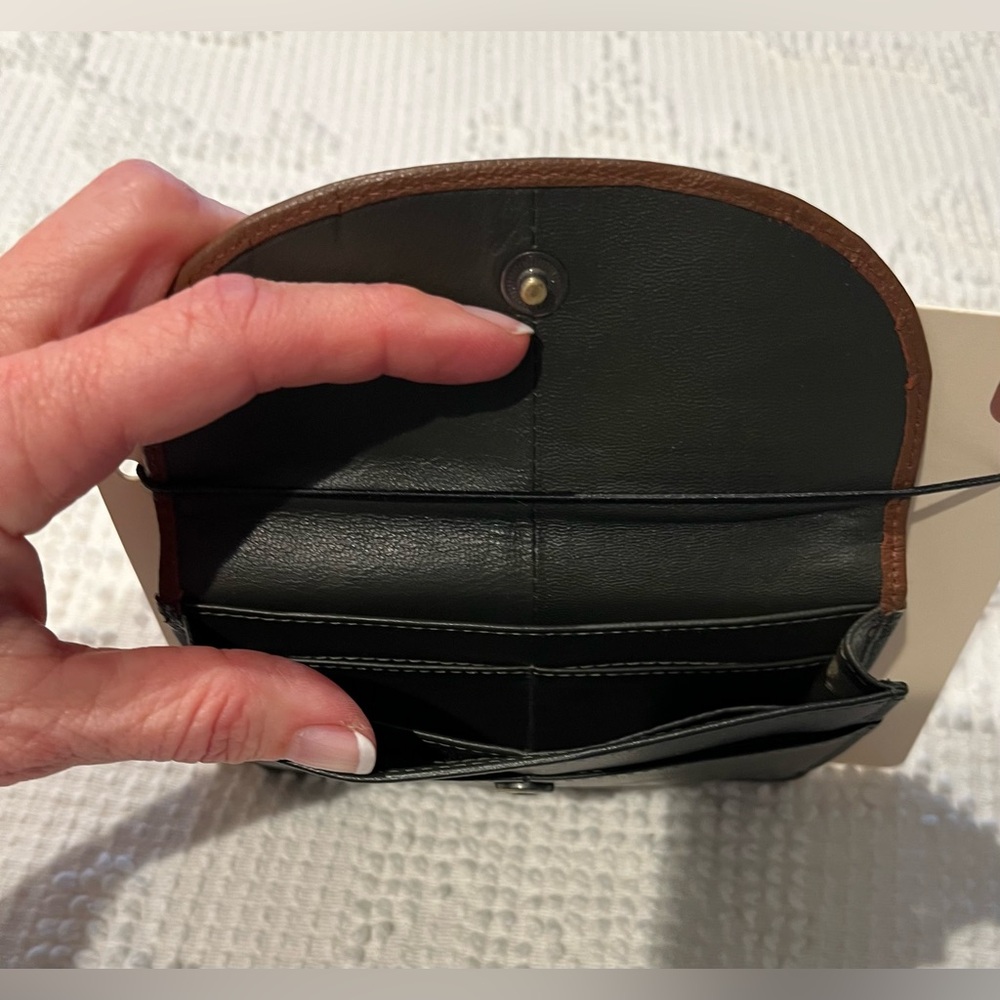 Tinnakeenly Back Zip Small Change Purse, Irish Made, NEW, Shamrock Motif - Picture 7 of 16